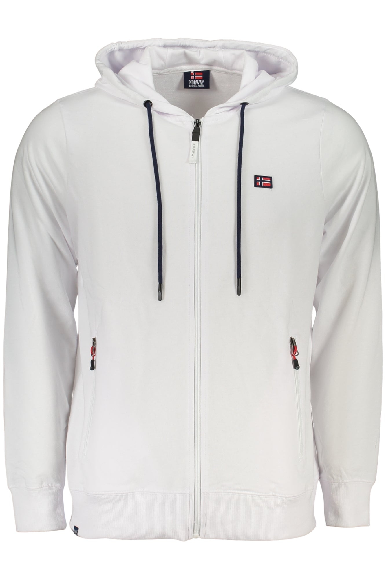 NORWAY 1963 MEN'S WHITE ZIP-UP SWEATSHIRT