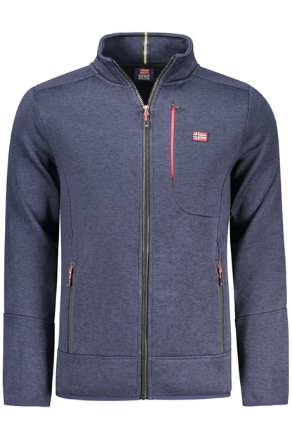NORWAY 1963 MEN'S BLUE ZIP-UP SWEATSHIRT