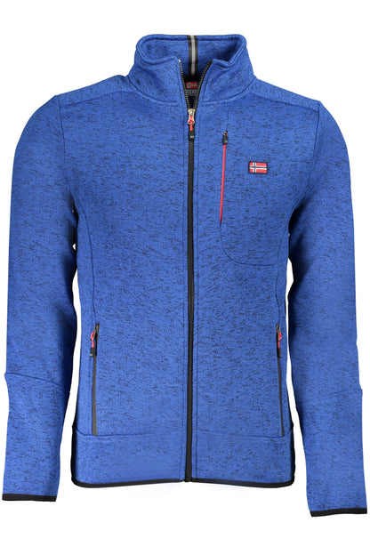 NORWAY 1963 MEN'S BLUE ZIP-UP SWEATSHIRT