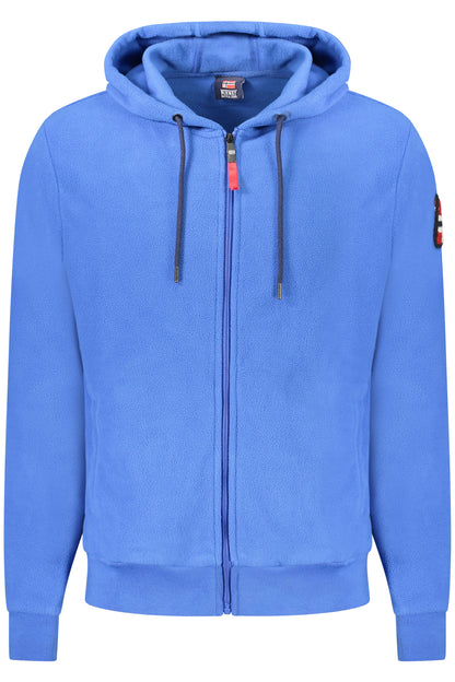 Sweat-shirt zippé bleu pour homme Norvège 1963