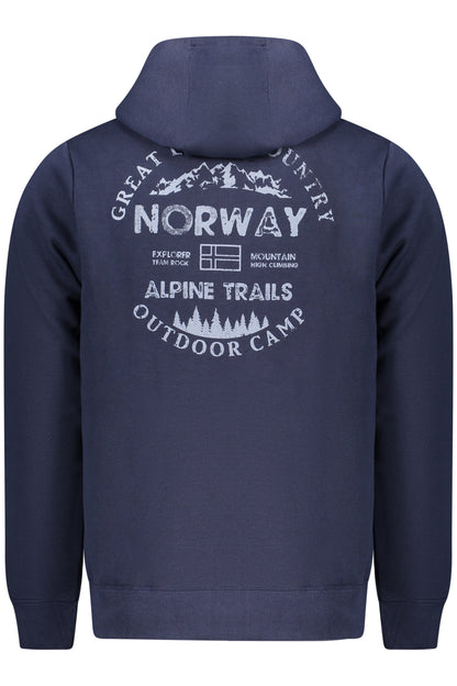 NORWAY 1963 MEN'S BLUE ZIP-UP SWEATSHIRT