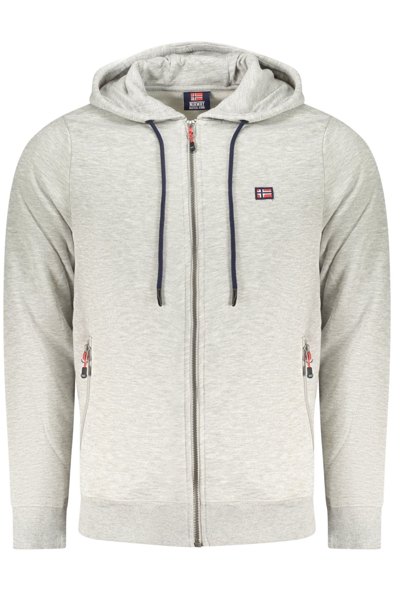 NORWAY 1963 MEN'S GRAY ZIP-UP SWEATSHIRT