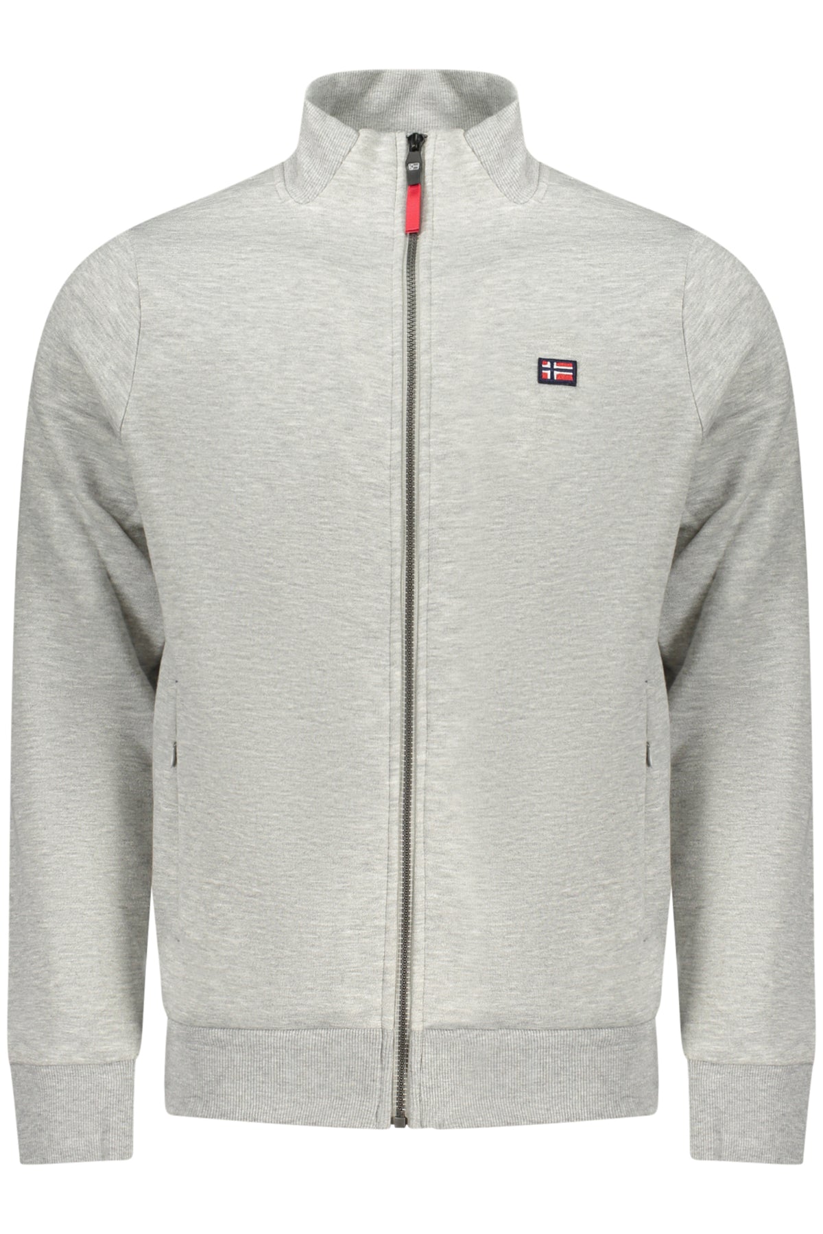 Sweat-shirt zippé gris pour homme Norvège 1963