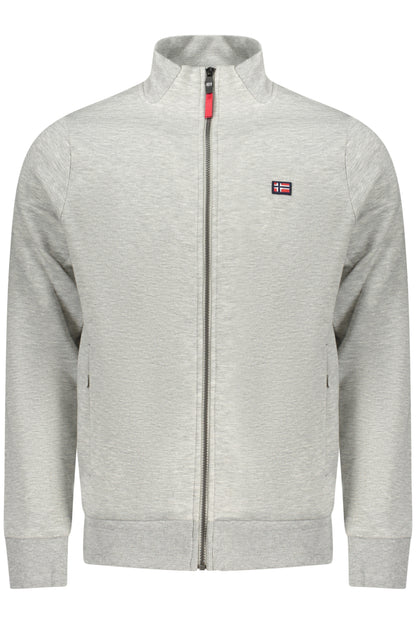 Sweat-shirt zippé gris pour homme Norvège 1963