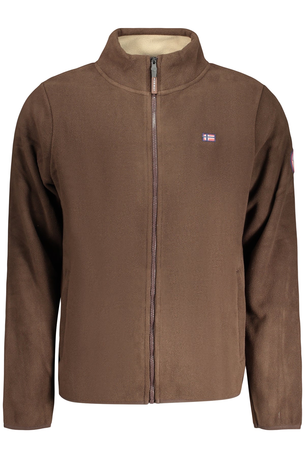 SWEAT-SHIRT MARRON À FERMETURE ÉCLAIR POUR HOMME NORVÈGE 1963