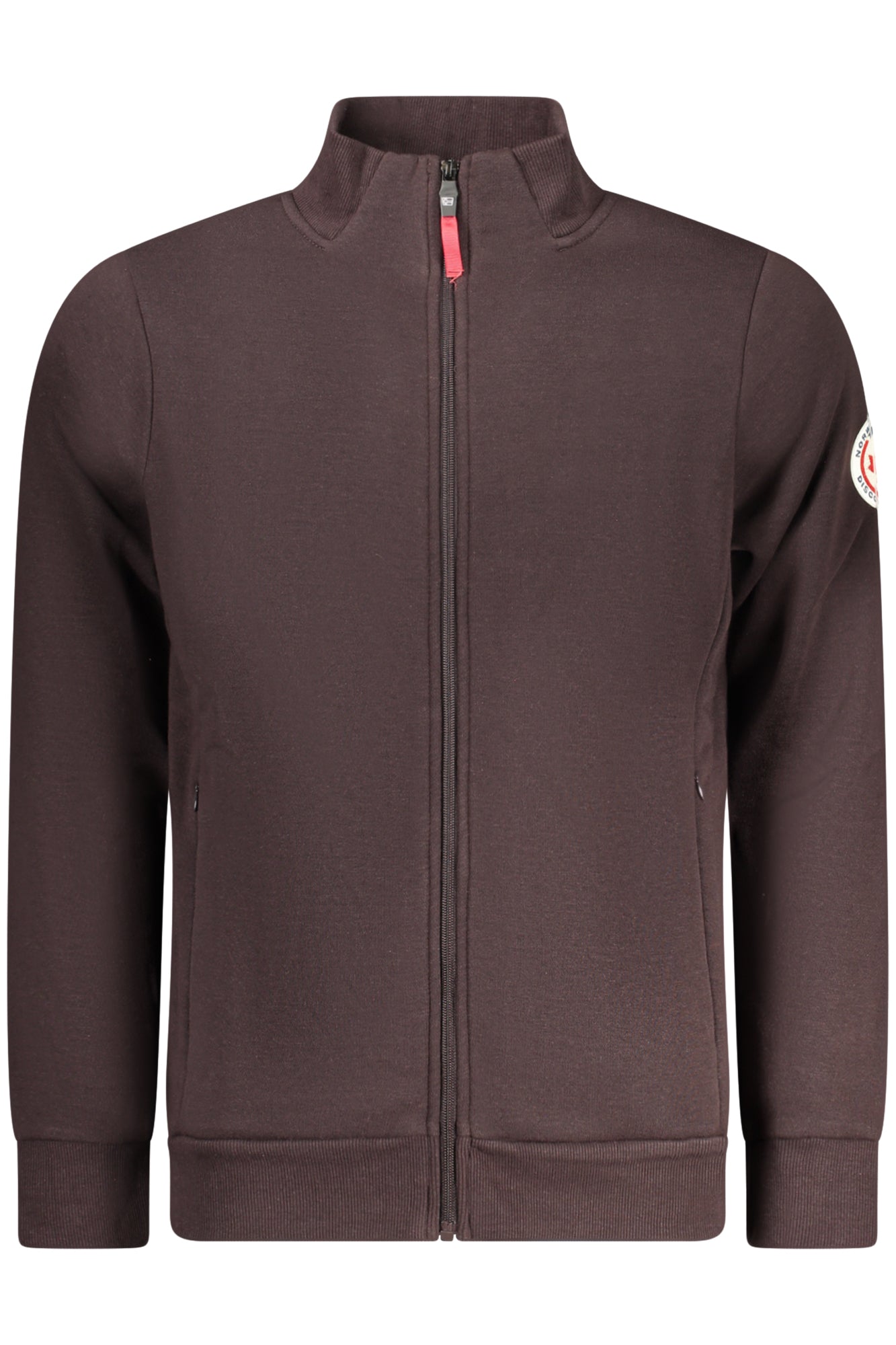 NORWAY 1963 MEN'S BROWN ZIP-UP SWEATSHIRT