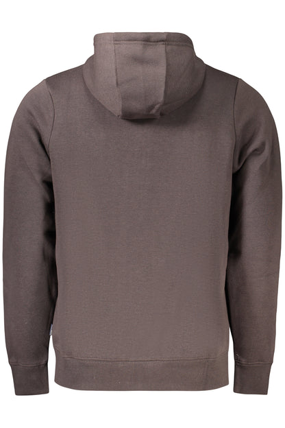 NORWAY 1963 MEN'S BROWN ZIP-UP SWEATSHIRT