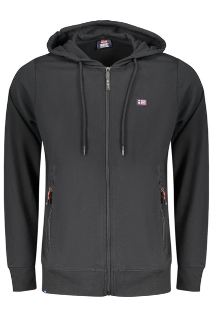 NORWAY 1963 MEN'S BLACK ZIP-UP SWEATSHIRT