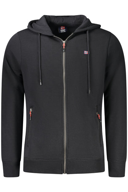 NORWAY 1963 MEN'S BLACK ZIP-UP SWEATSHIRT