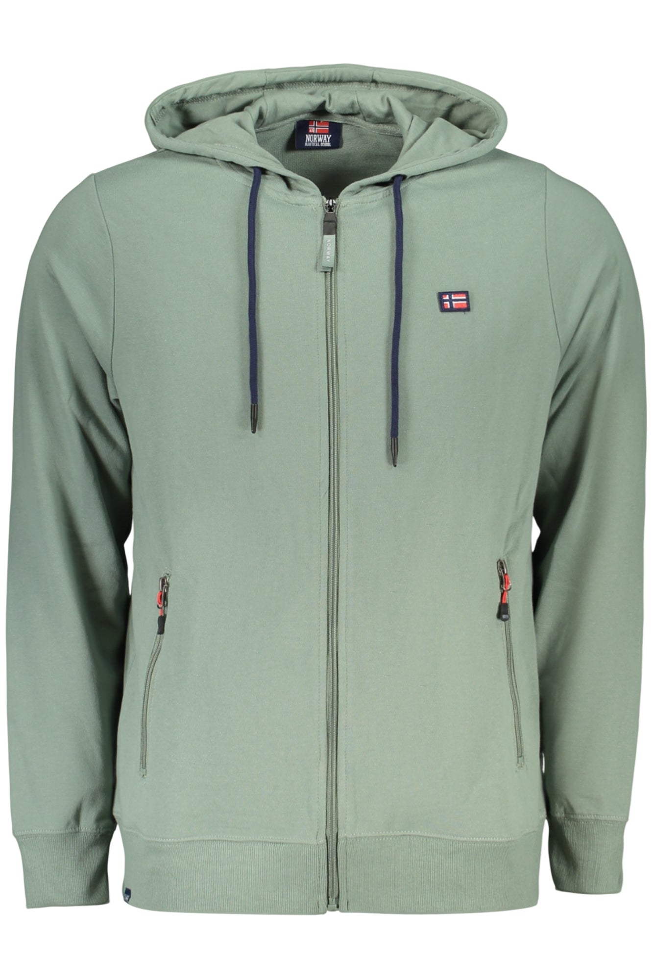 NORWAY 1963 MEN'S GREEN ZIP-UP SWEATSHIRT