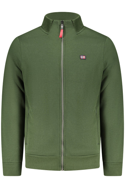 NORWAY 1963 MEN'S GREEN ZIP-UP SWEATSHIRT