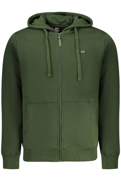 NORWAY 1963 MEN'S GREEN ZIP-UP SWEATSHIRT