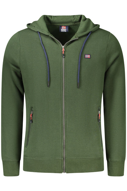 NORWAY 1963 MEN'S GREEN ZIP-UP SWEATSHIRT