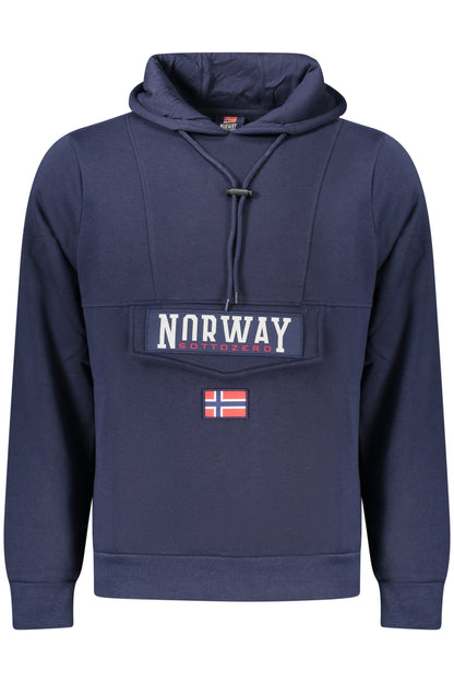 NORWAY 1963 MEN'S BLUE ZIP-UP SWEATSHIRT