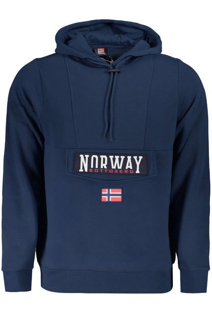 NORWAY 1963 MEN'S BLUE ZIP-UP SWEATSHIRT