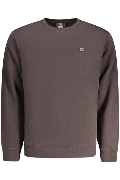 SWEAT-SHIRT MARRON À FERMETURE ÉCLAIR POUR HOMME NORVÈGE 1963
