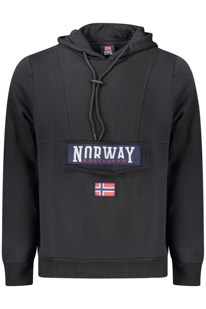 NORWAY 1963 MEN'S BLACK ZIP-UP SWEATSHIRT