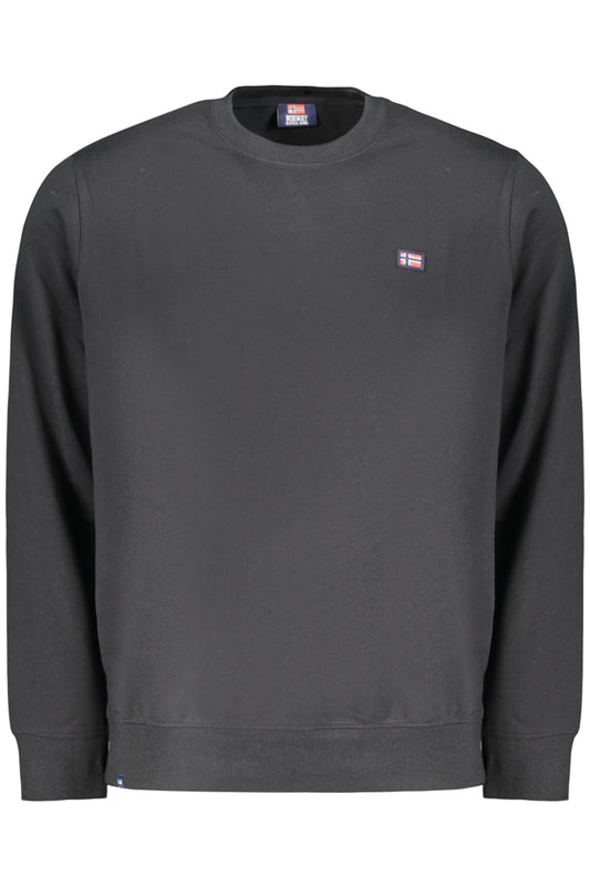 SWEAT-SHIRT NOIR À FERMETURE ÉCLAIR POUR HOMME NORVÈGE 1963