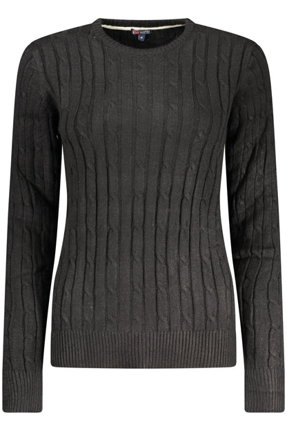 NORWAY 1963 WOMEN'S BLACK SWEATER