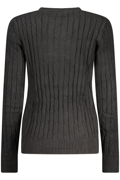 NORWAY 1963 WOMEN'S BLACK SWEATER