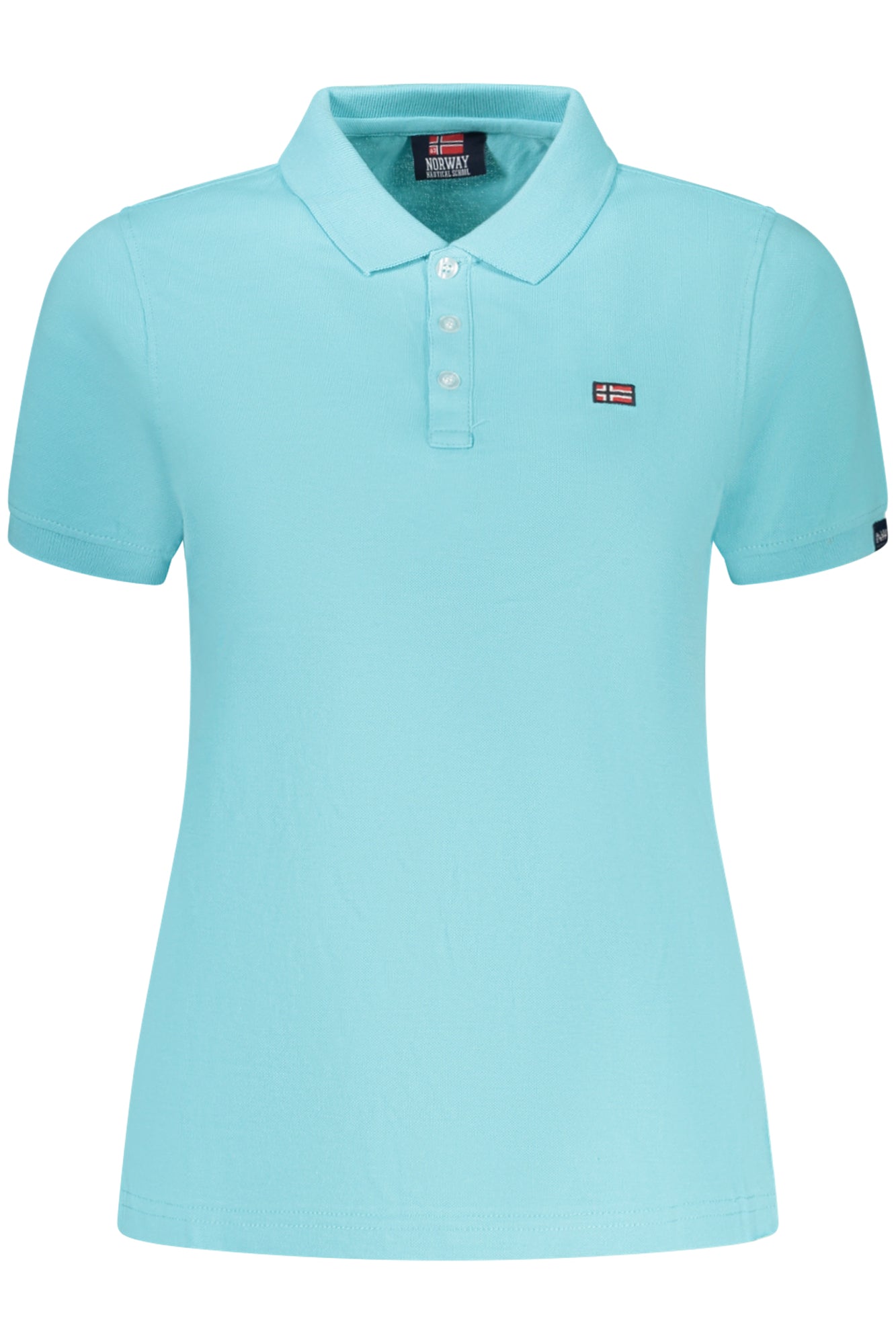 NORWAY 1963 WOMEN'S SHORT-SLEEVED POLO SHIRT, BLUE
