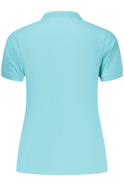 NORWAY 1963 WOMEN'S SHORT-SLEEVED POLO SHIRT, BLUE