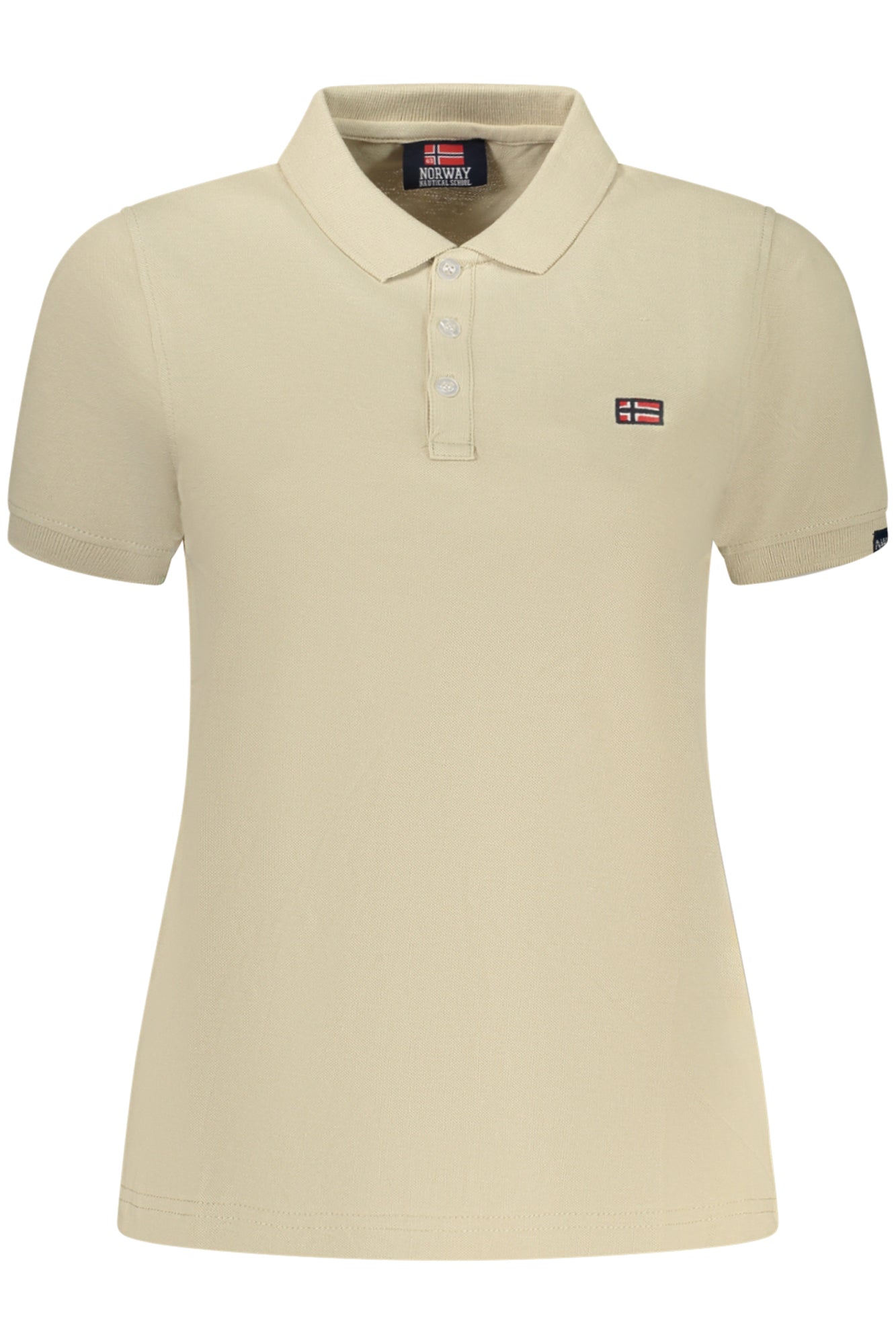 NORWAY 1963 WOMEN'S SHORT-SLEEVE POLO SHIRT, BEIGE