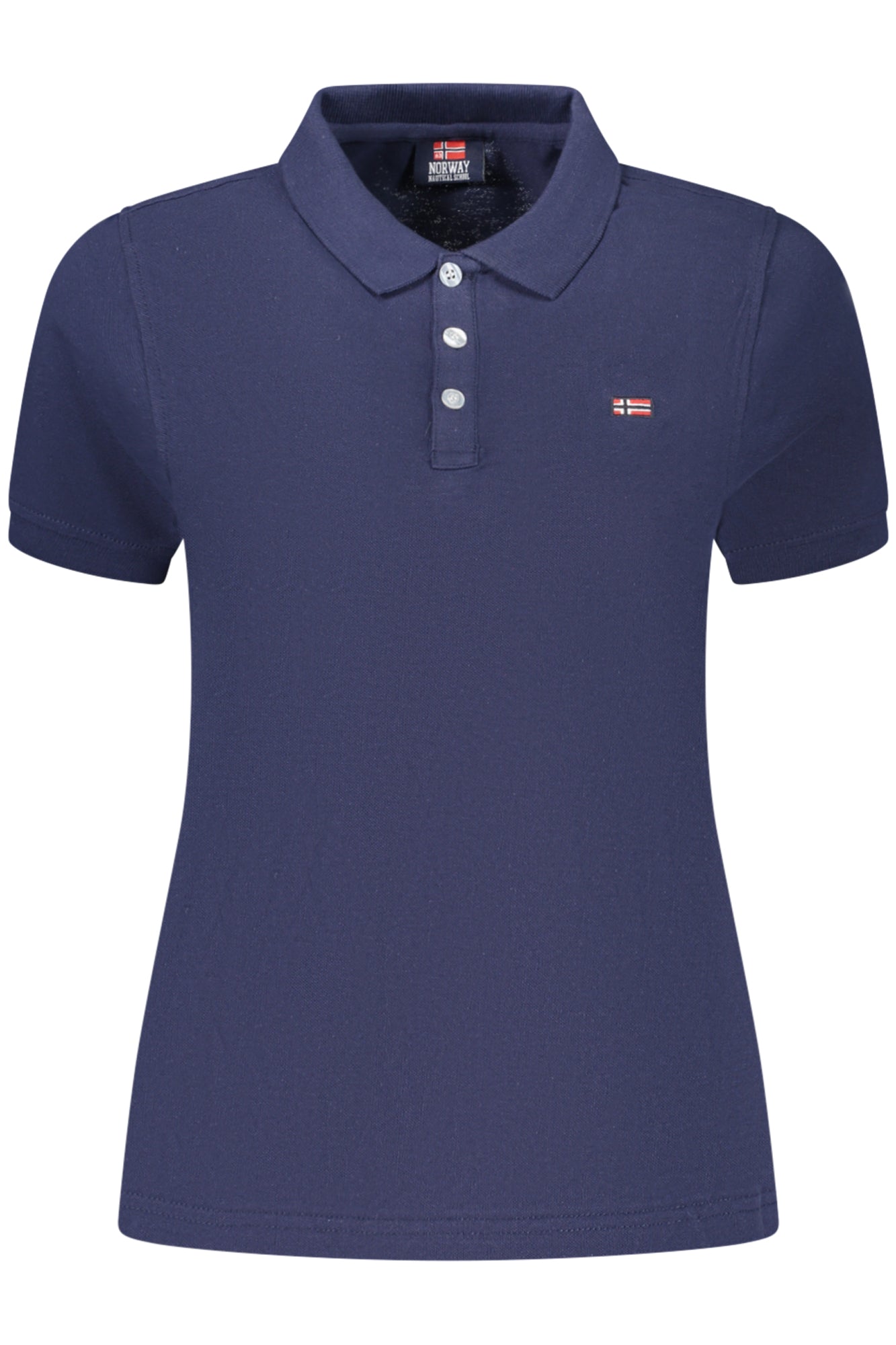 NORWAY 1963 WOMEN'S SHORT-SLEEVED POLO SHIRT, BLUE
