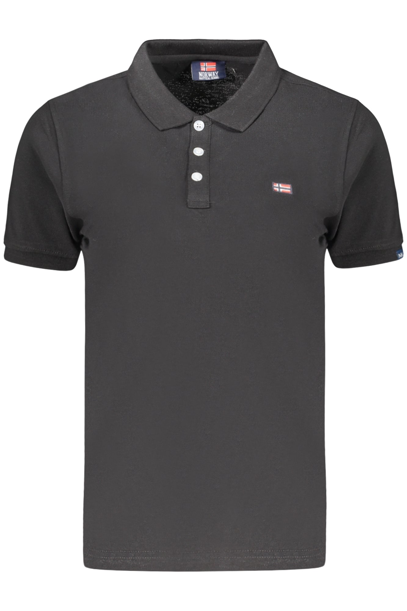 NORWAY 1963 WOMEN'S SHORT-SLEEVE POLO SHIRT, BLACK