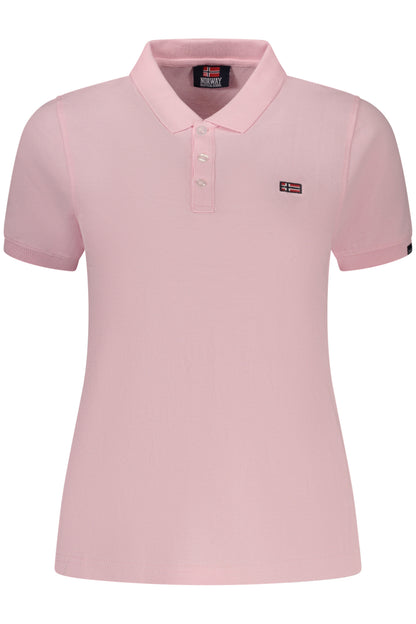 NORWAY 1963 WOMEN'S PINK SHORT-SLEEVE POLO SHIRT