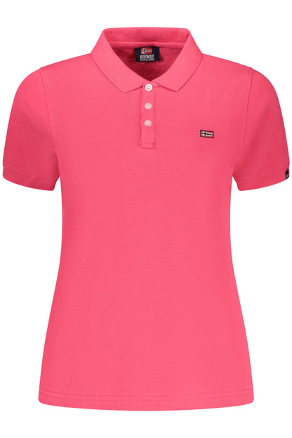 NORWAY 1963 WOMEN'S PINK SHORT-SLEEVE POLO SHIRT