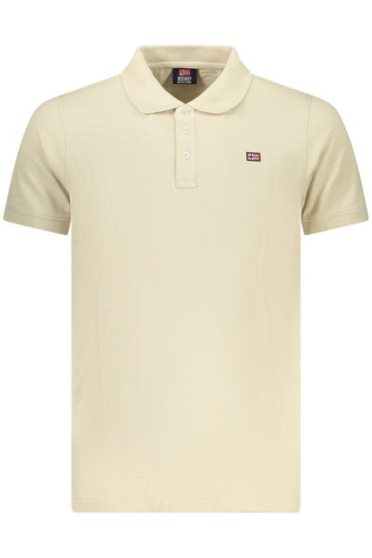 NORWAY 1963 MEN'S SHORT-SLEEVE POLO SHIRT, BEIGE