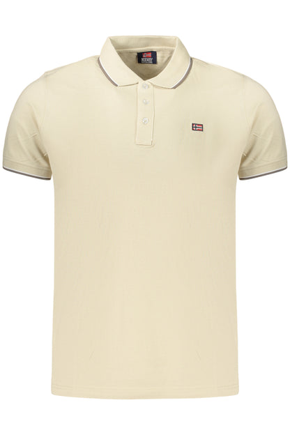 NORWAY 1963 MEN'S SHORT-SLEEVE POLO SHIRT, BEIGE