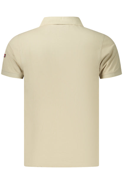 NORWAY 1963 MEN'S SHORT-SLEEVE POLO SHIRT, BEIGE