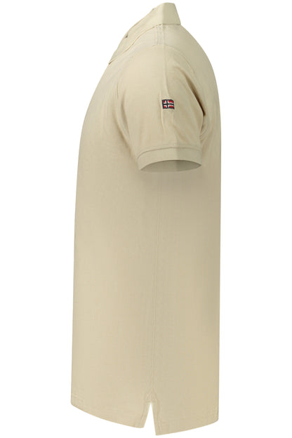 NORWAY 1963 MEN'S SHORT-SLEEVE POLO SHIRT, BEIGE