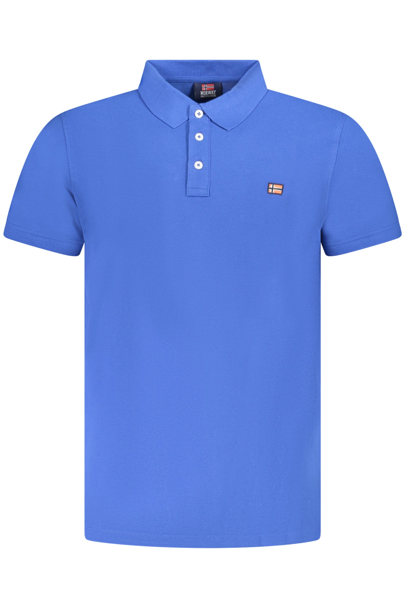 NORWAY 1963 MEN'S BLUE SHORT SLEEVE POLO SHIRT