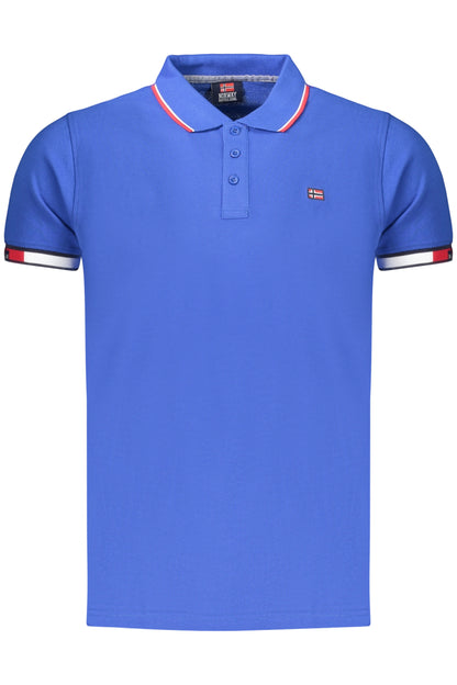 NORWAY 1963 MEN'S SHORT-SLEEVED POLO SHIRT, BLUE