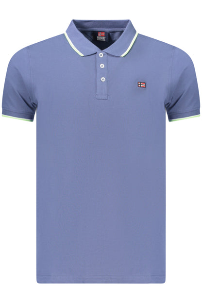 NORWAY 1963 MEN'S SHORT-SLEEVED POLO SHIRT, BLUE