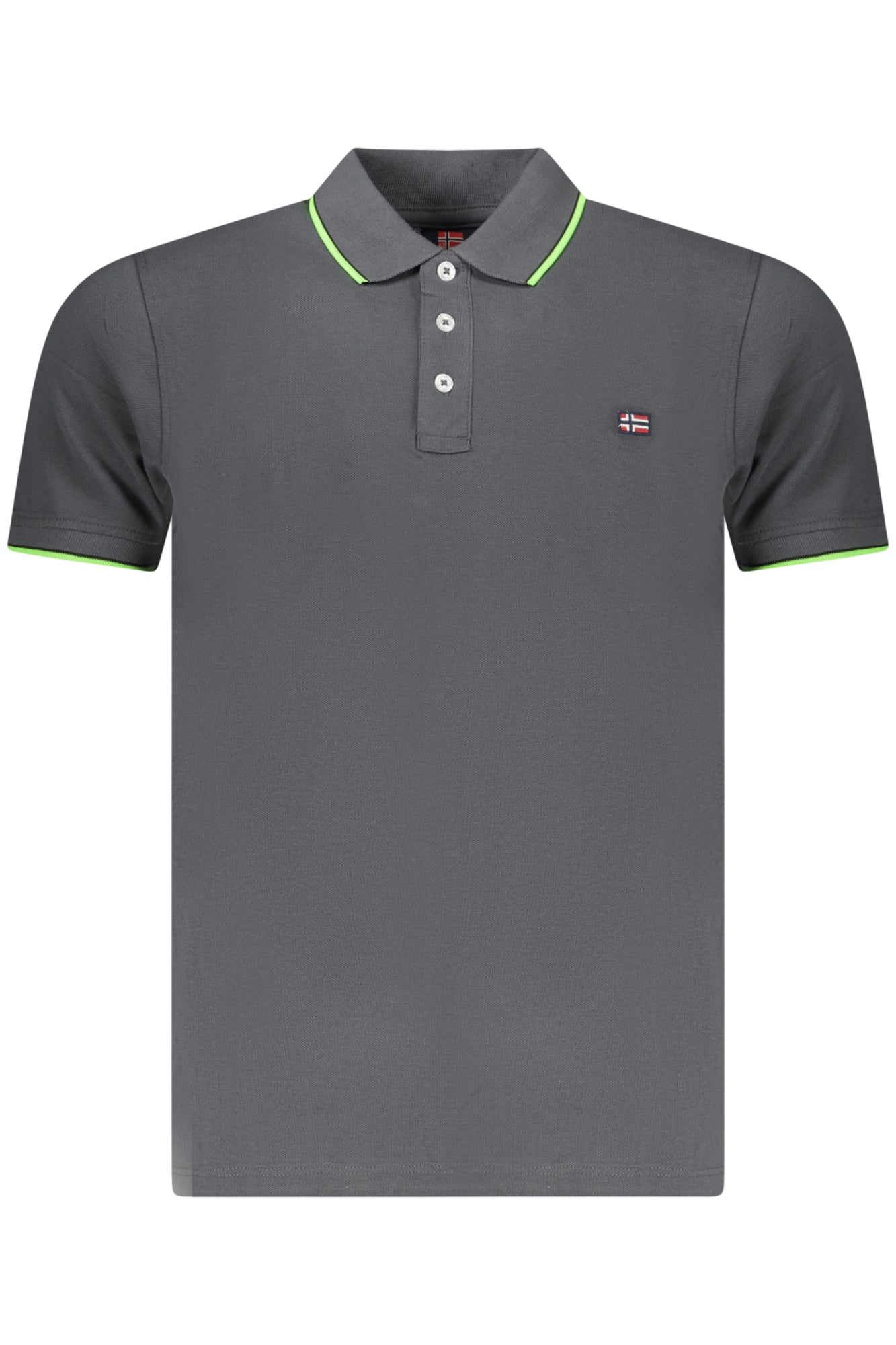 NORWAY 1963 MEN'S SHORT-SLEEVE POLO SHIRT, GREY
