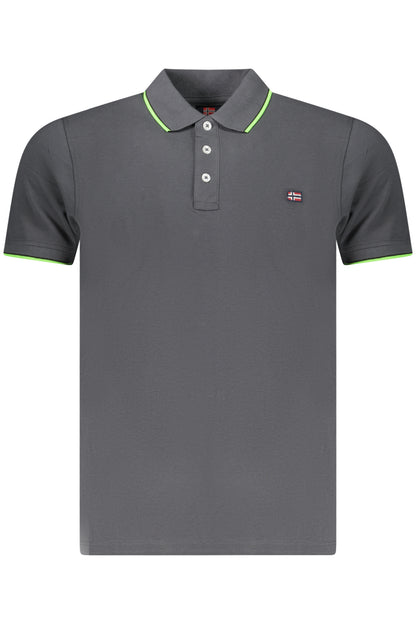 NORWAY 1963 MEN'S SHORT-SLEEVE POLO SHIRT, GREY