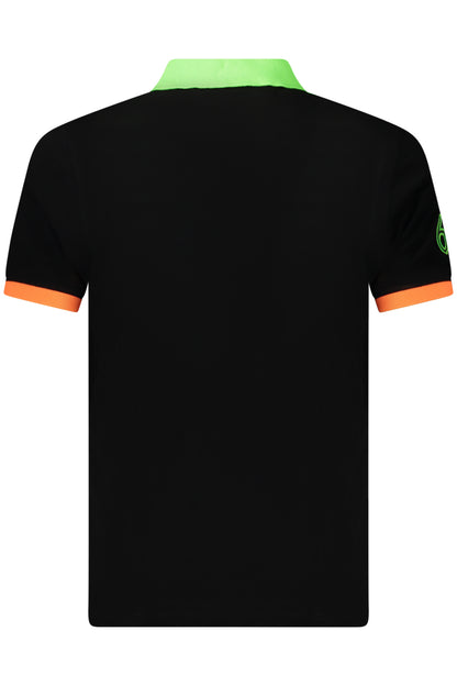 NORWAY 1963 MEN'S SHORT-SLEEVED POLO SHIRT, BLACK
