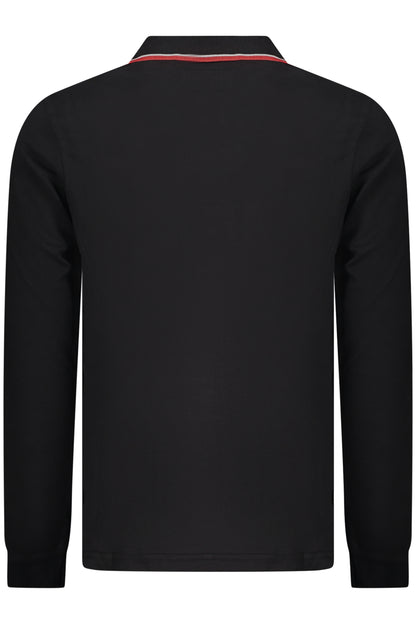 NORWAY 1963 MEN'S LONG-SLEEVED POLO SHIRT, BLACK