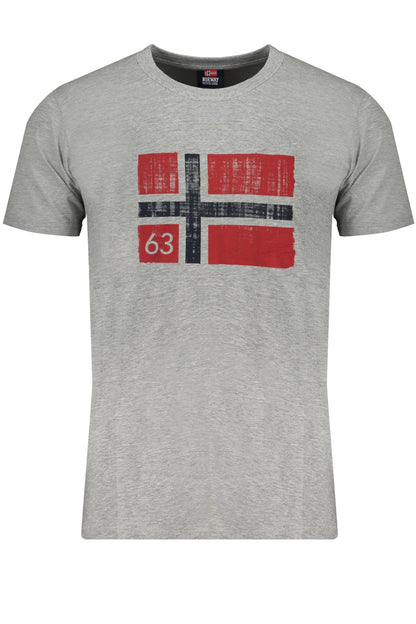 NORVÈGE 1963 T-SHIRT GRIS À MANCHES COURTES HOMME