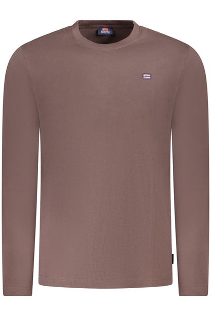 T-shirt marron à manches courtes pour homme, Norvège 1963