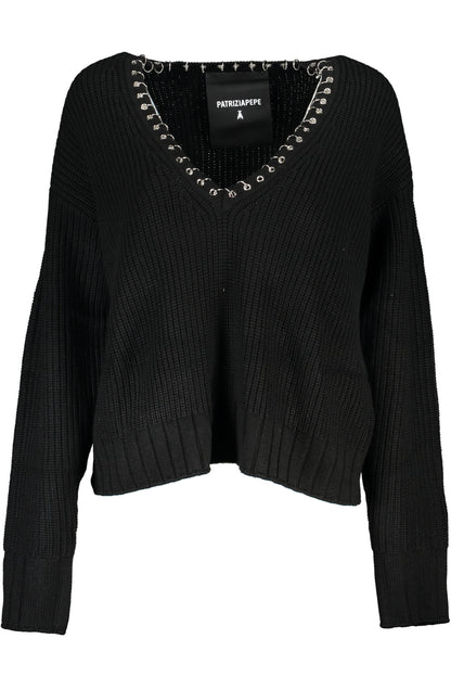 PATRIZIA PEPE WOMEN'S BLACK SWEATER