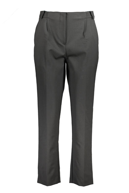 PATRIZIA PEPE BLACK WOMEN'S TROUSERS