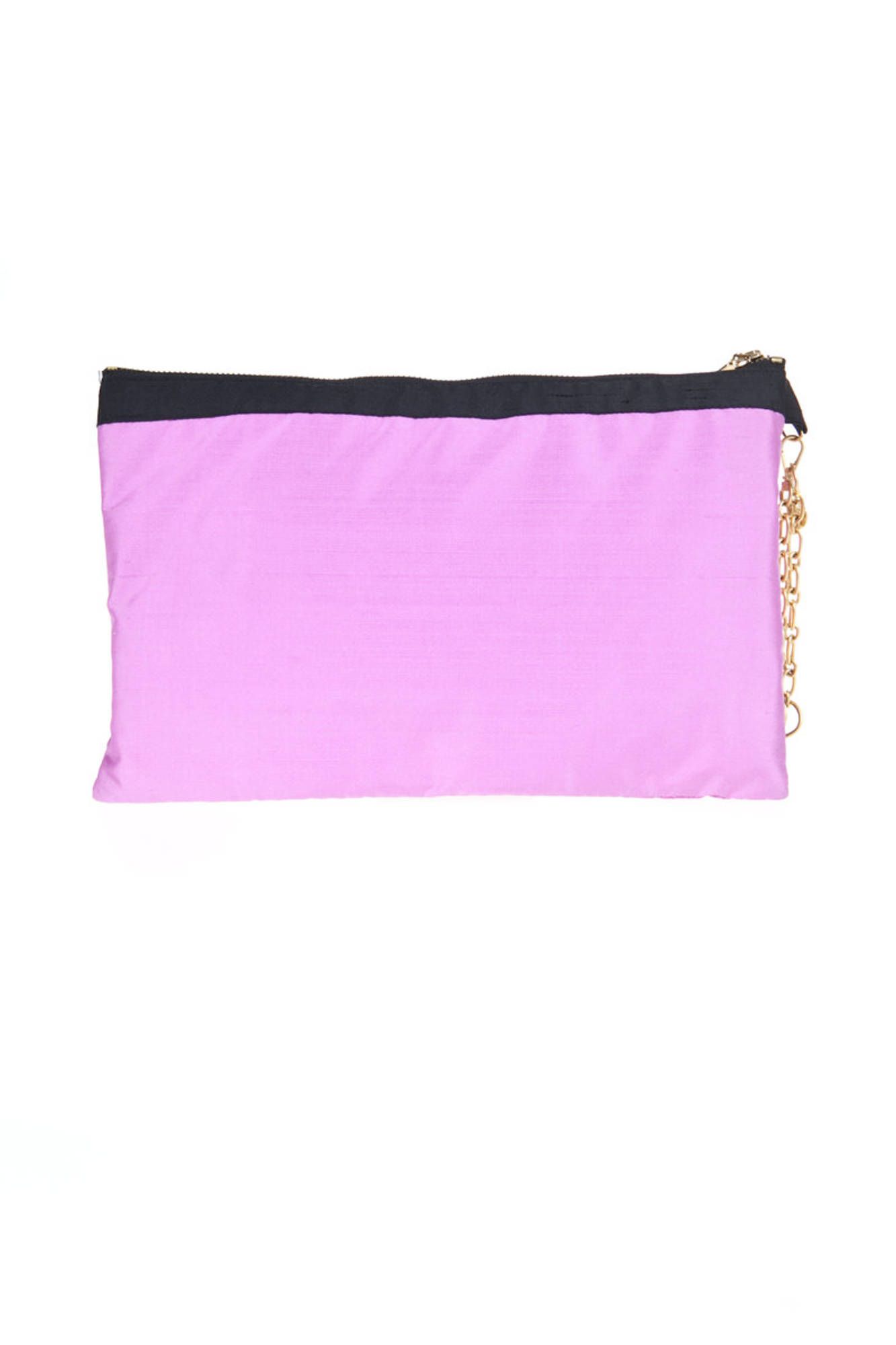 PATRIZIA PEPE PURPLE WOMAN CLUTCH