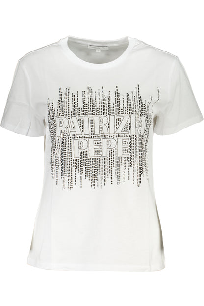 PATRIZIA PEPE WOMEN'S SHORT SLEEVE T-SHIRT WHITE