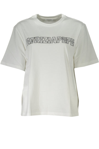 PATRIZIA PEPE WOMEN'S SHORT SLEEVE T-SHIRT WHITE