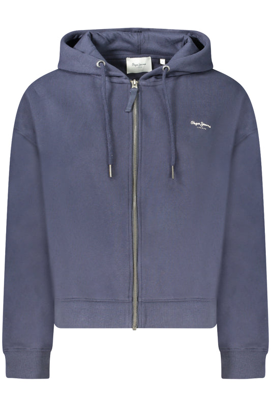 Sweat-shirt zippé bleu pour femme PEPE JEANS